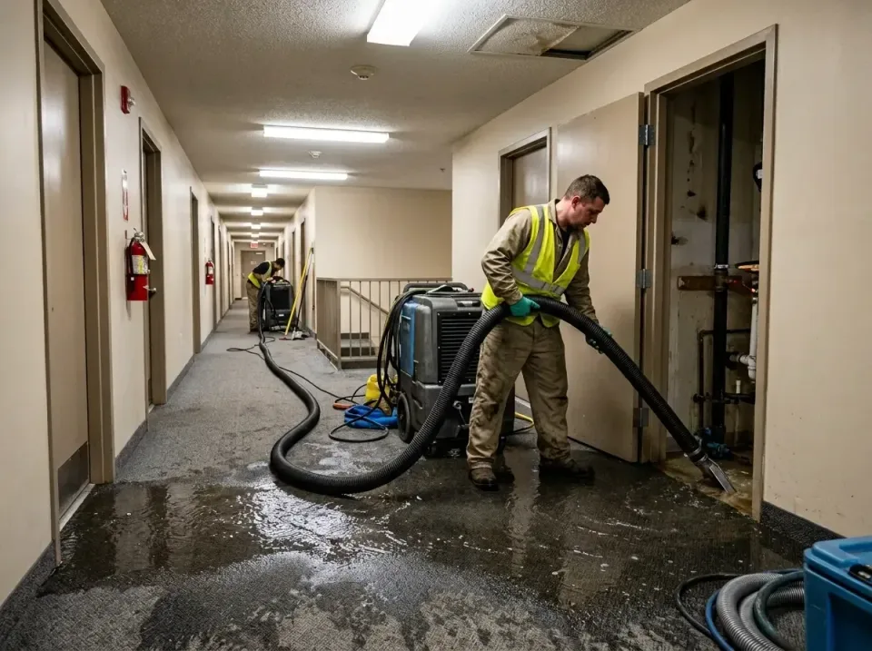 multi-unit-apartment-hallway-f-005 — frequently asked questions, Emergency Burst Pipe Water Extraction & Removal in Bayou La…